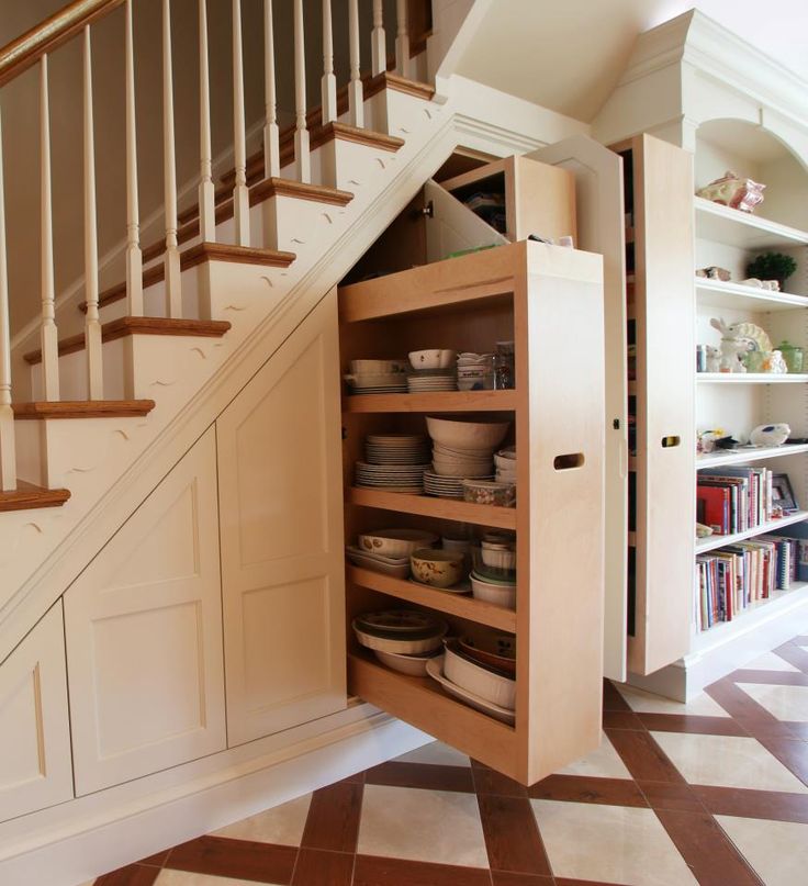 Under Stair Storage Creative Ideas of Making Shelves Under Stairs