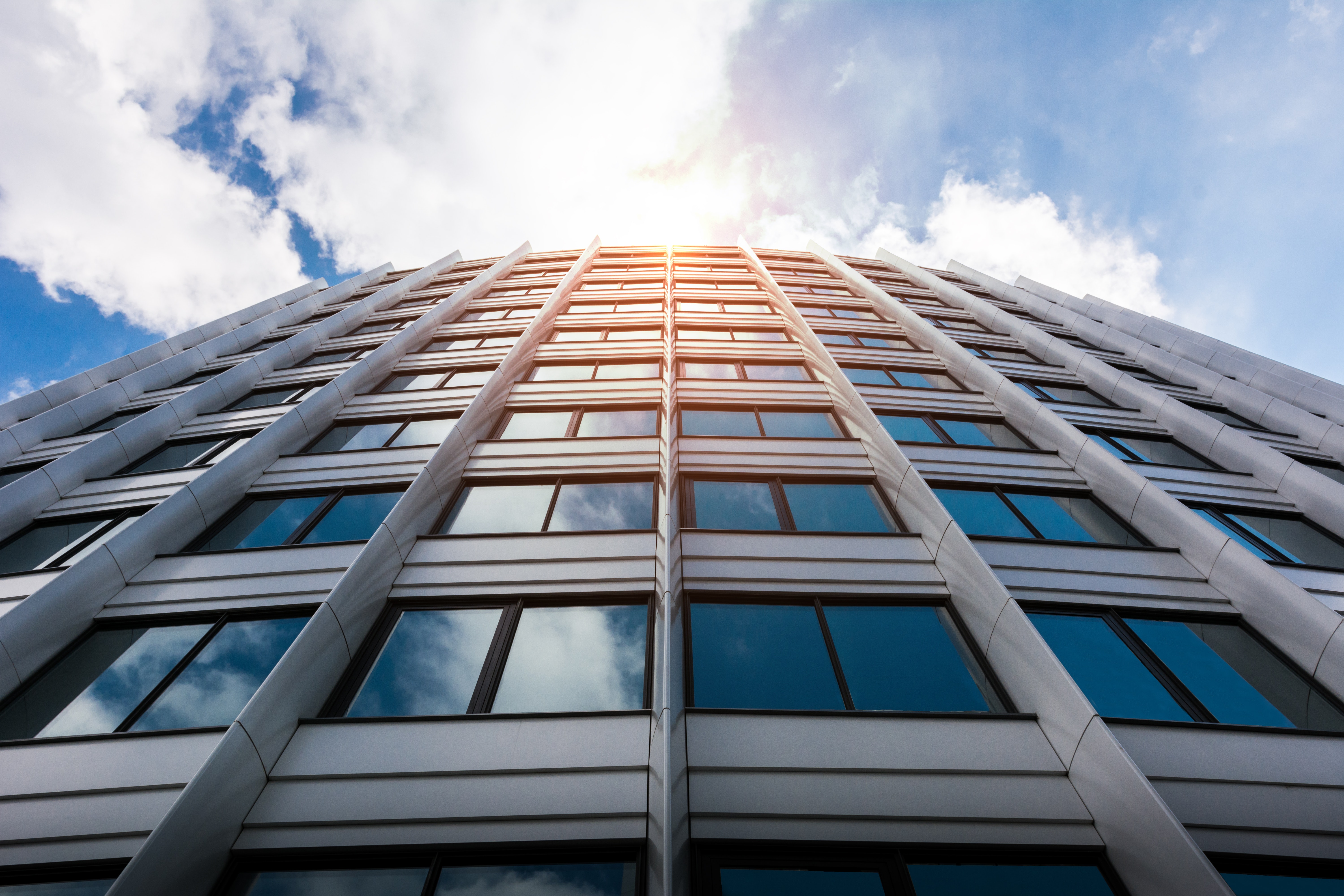 Arhitechure building clouds