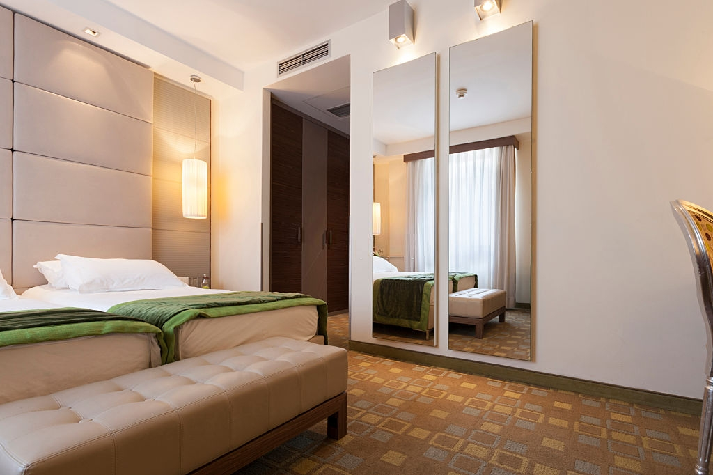 Full length mirror in the bedroom