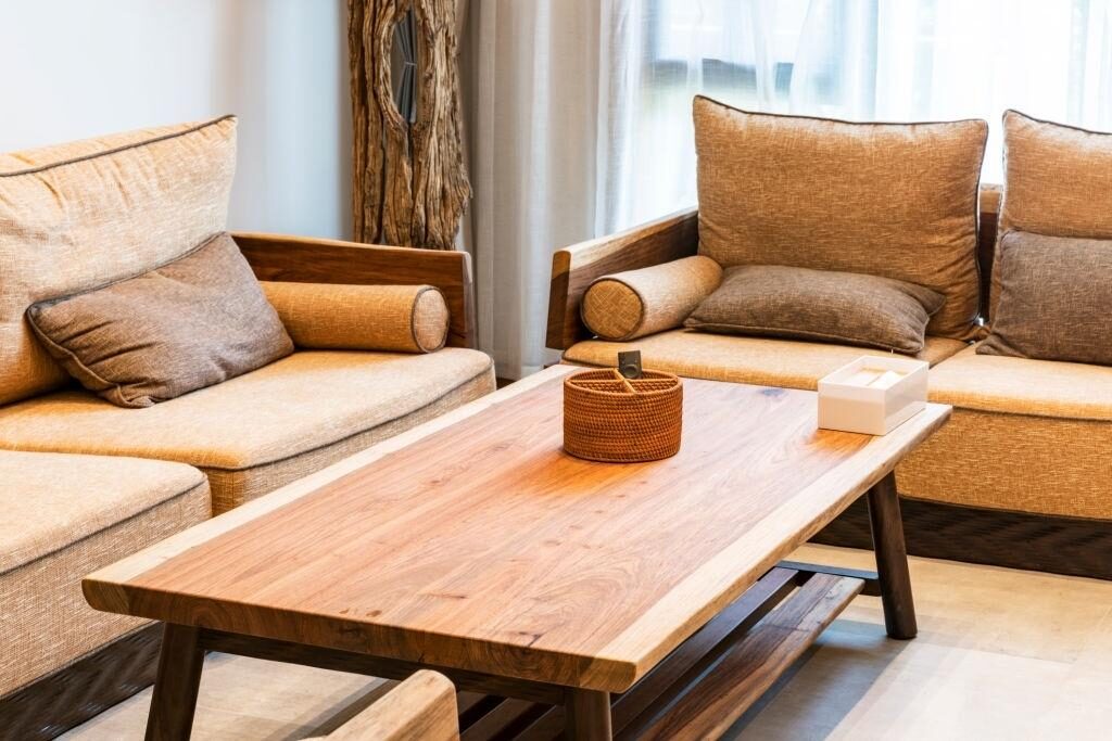 Industrial farmhouse coffee table