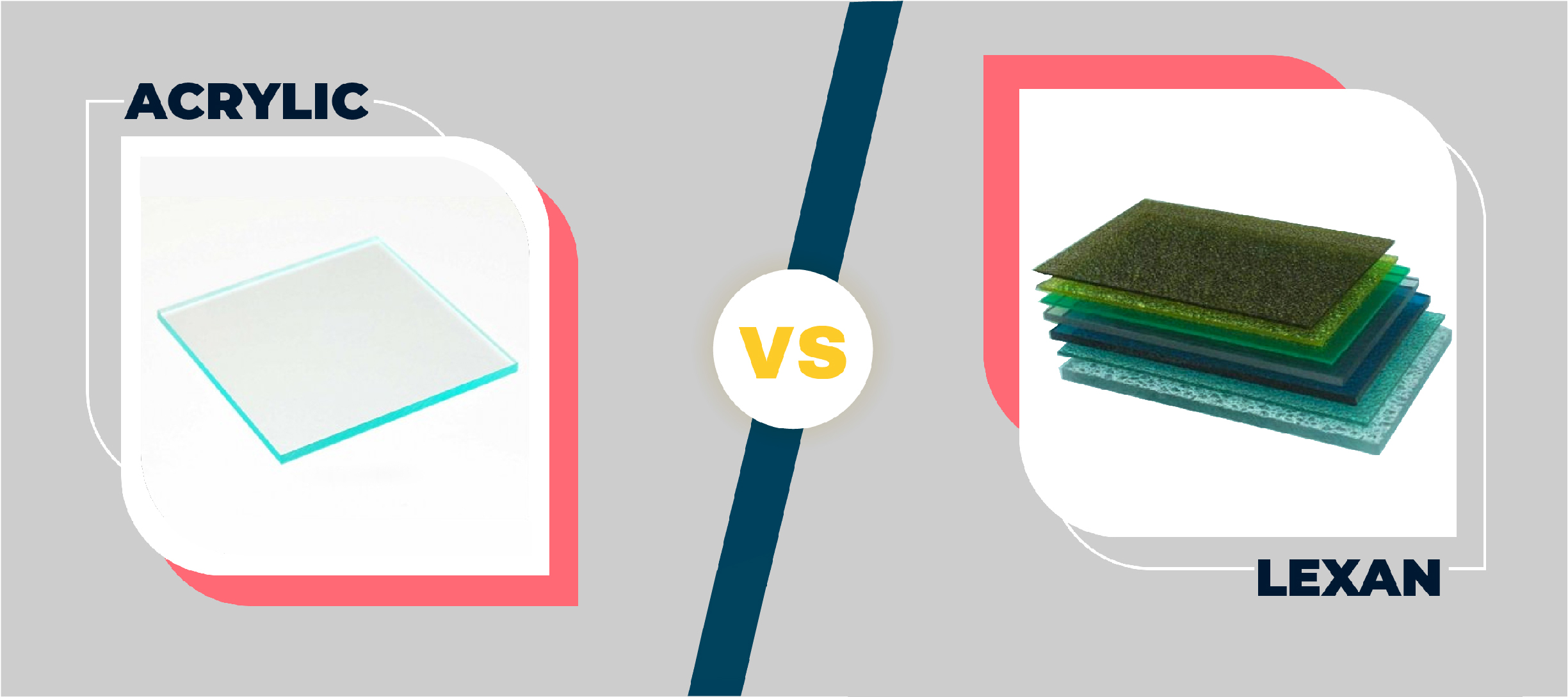 effektivt Effektivt Lav et navn Acrylic (Plexiglass) vs. Polycarbonate (Lexan) – A Comparison of Difference  in Usage - FAB Glass and Mirror