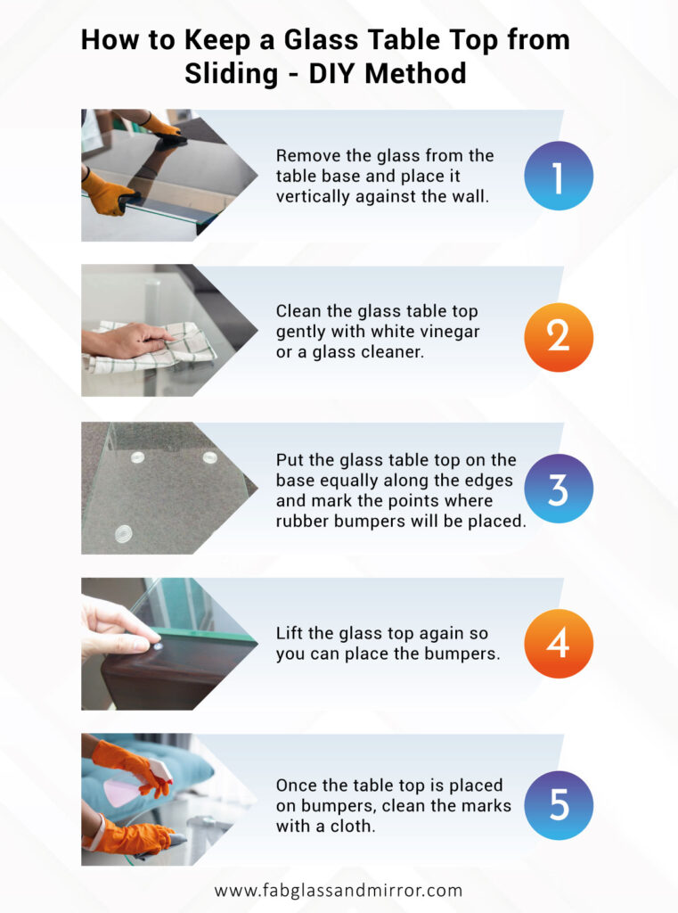 How to Keep a Glass Table Top from Sliding- DIY Method