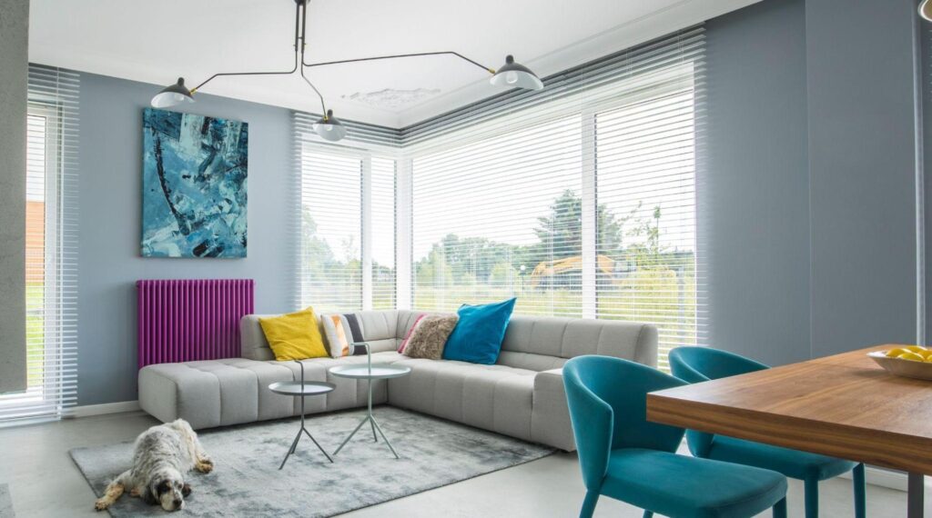 Corner Window with couch