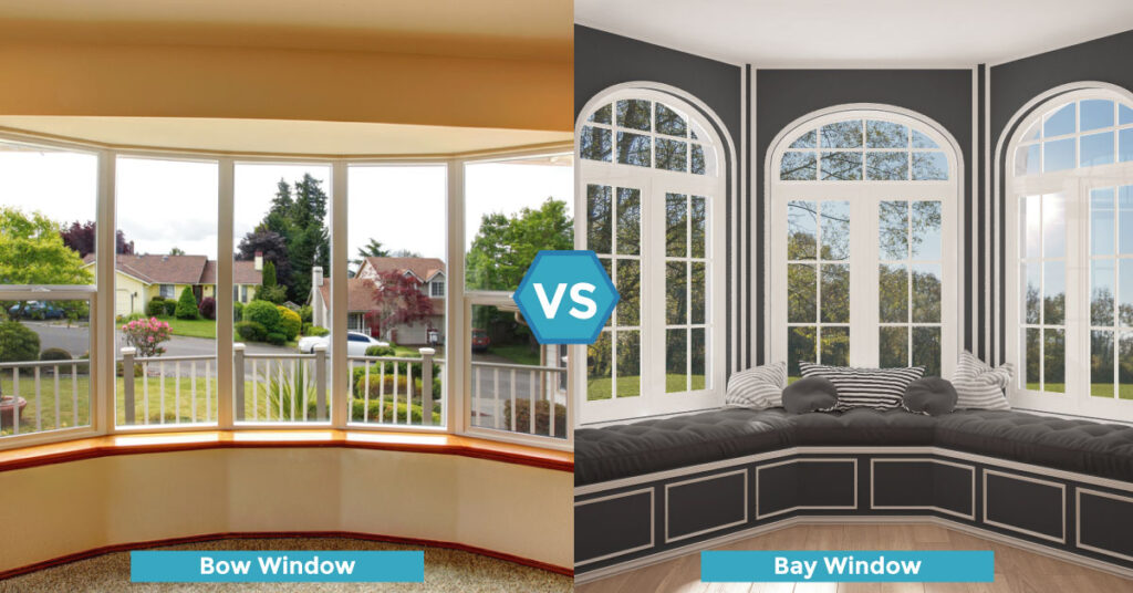 Bow window vs bay window