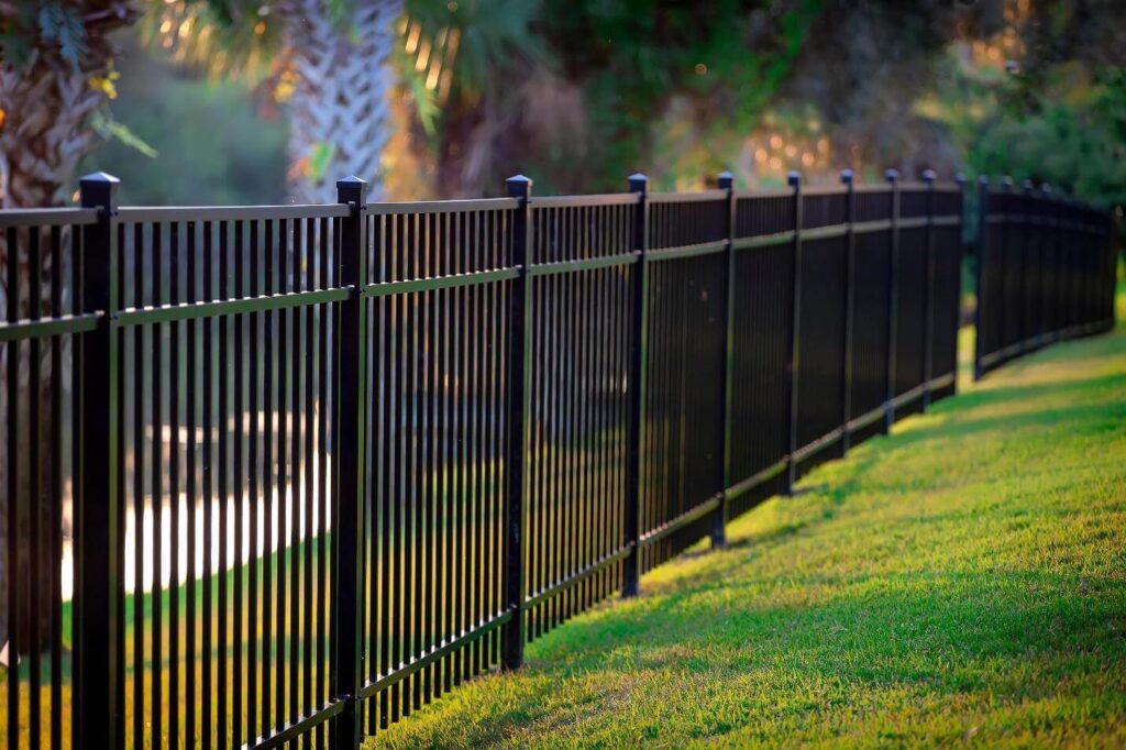 Boast the aesthetics of black metal fences