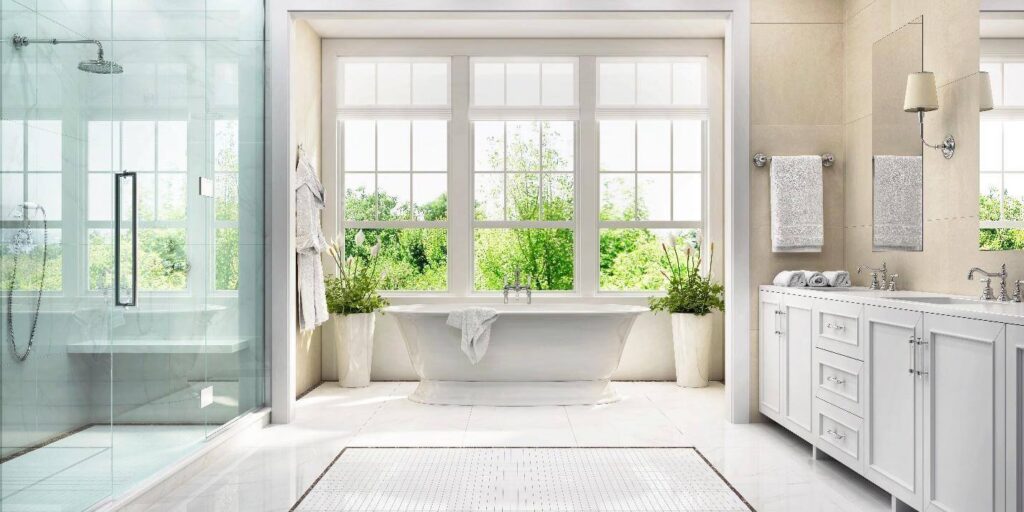 Massive French Shower Window for the Win