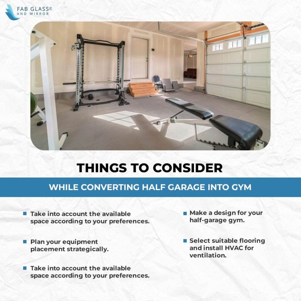 How To Convert Half Garage Into Gym Things to Consider