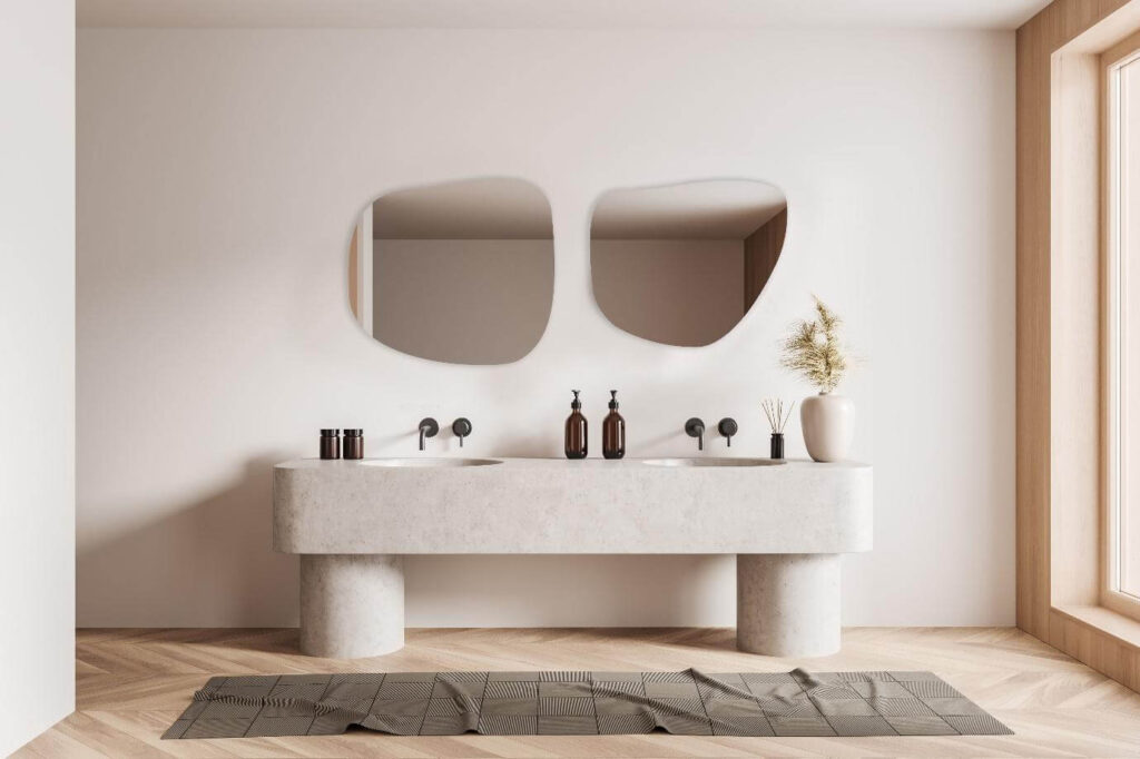 Bathroom Irregular Shape Mirror
