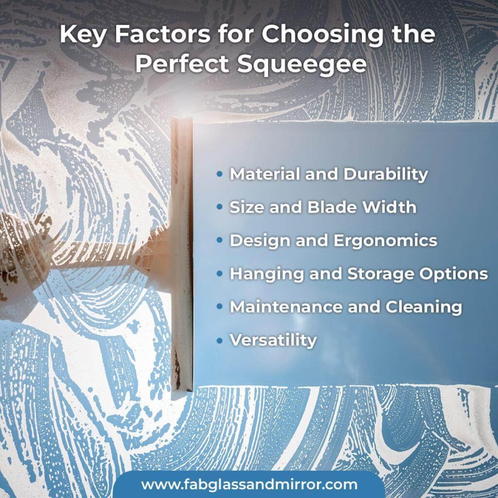 Factors to Consider While Choosing a Squeegee