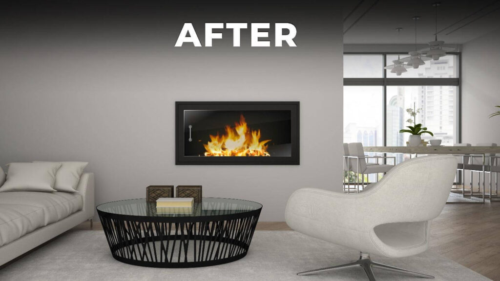 Glass Fire Pit – After