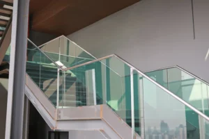 glass stair railing