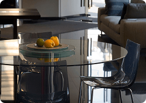 Design tips and ideas featuring glass table tops for homes and offices