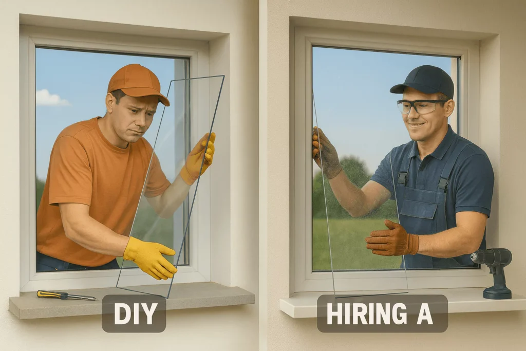 DIY vs hiring a pro for plexiglass window installation
