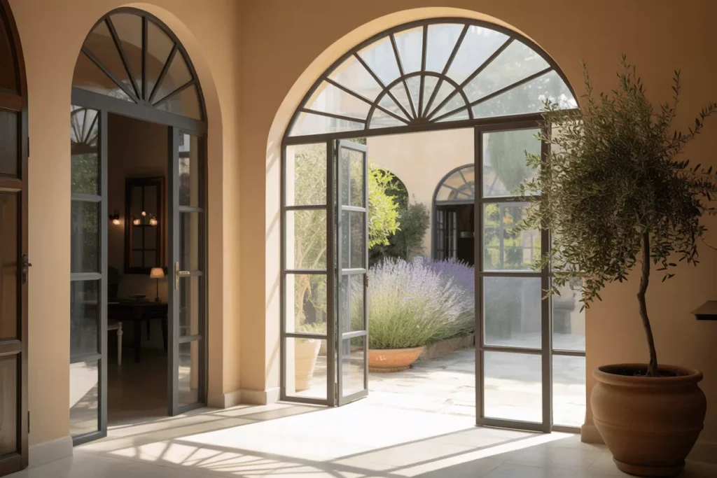 Trapezoid tempered glass in skylights, stairway panels, and wall décor brings custom fit, asymmetry, and modern design.