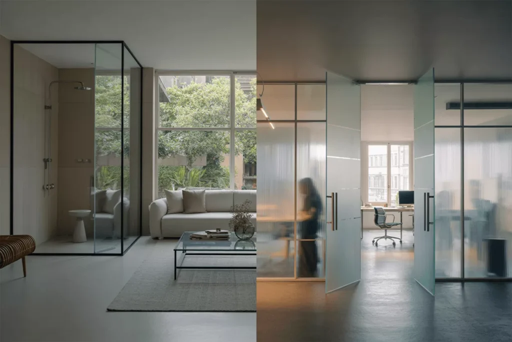 Tempered glass in homes and offices offers safety, design flexibility, natural light, and easy maintenance.