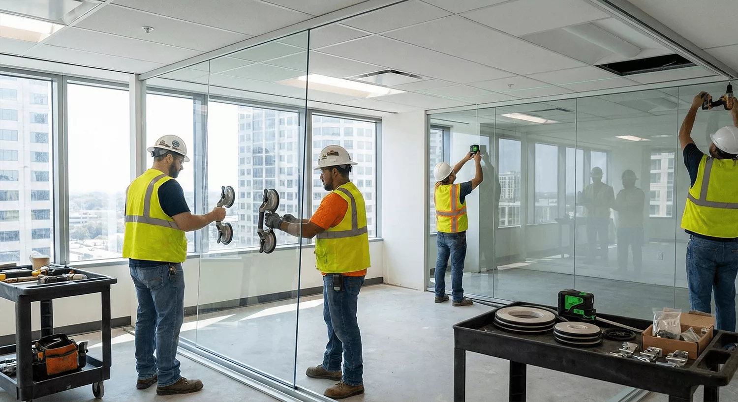 Glass Partition Walls for Modern Commercial & Residential Builds