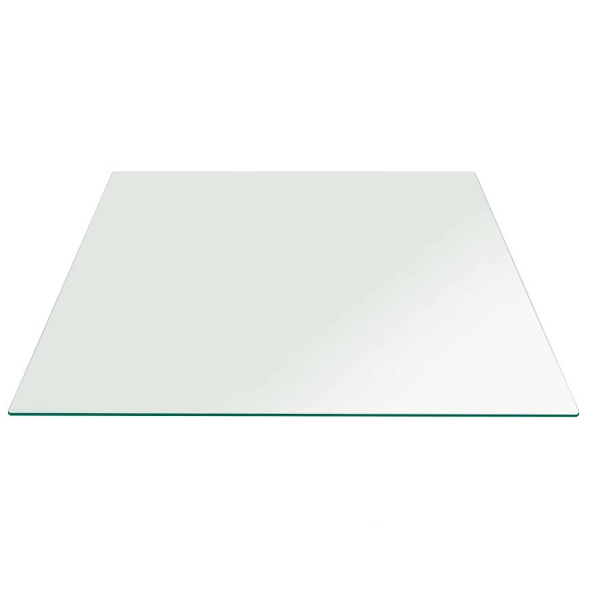 22" Inch Square Glass 1/4" Thick Flat Polished Tempered Eased Corners 