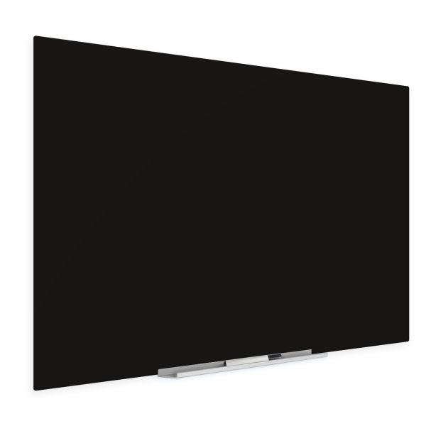 Floating Black Magnetic Glass Board 36