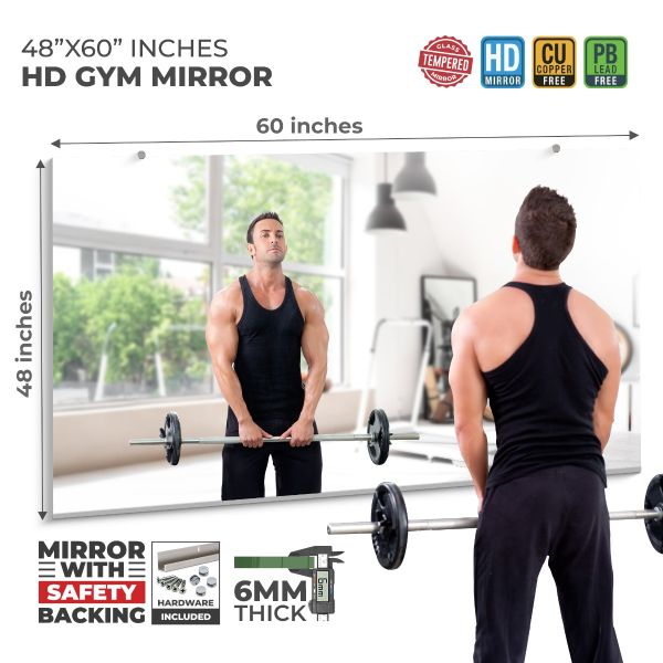 Tempered Home Gym Mirror 48