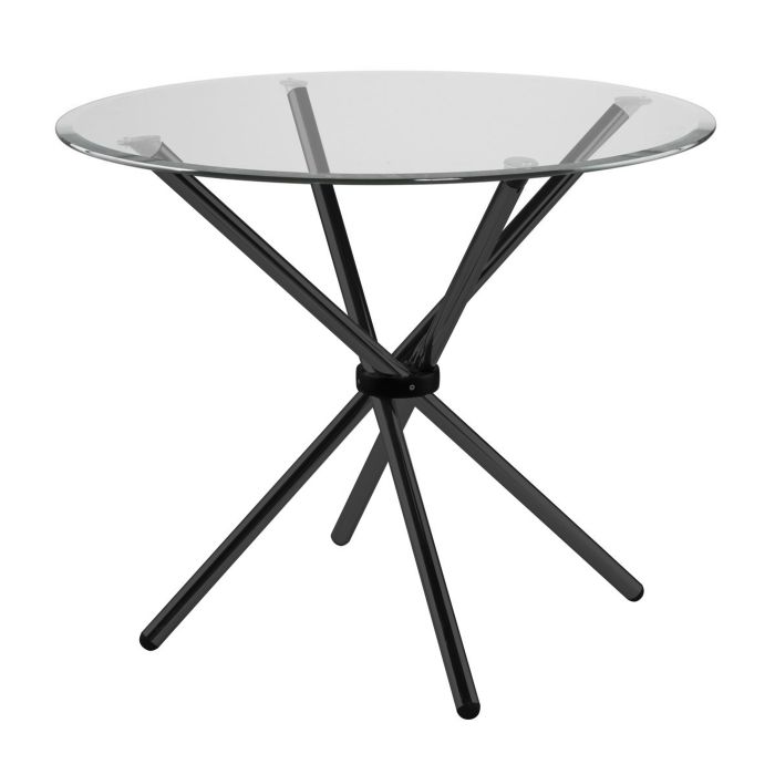 Hydra Breakfast Table, 36 Inch Round Glass Dining Table