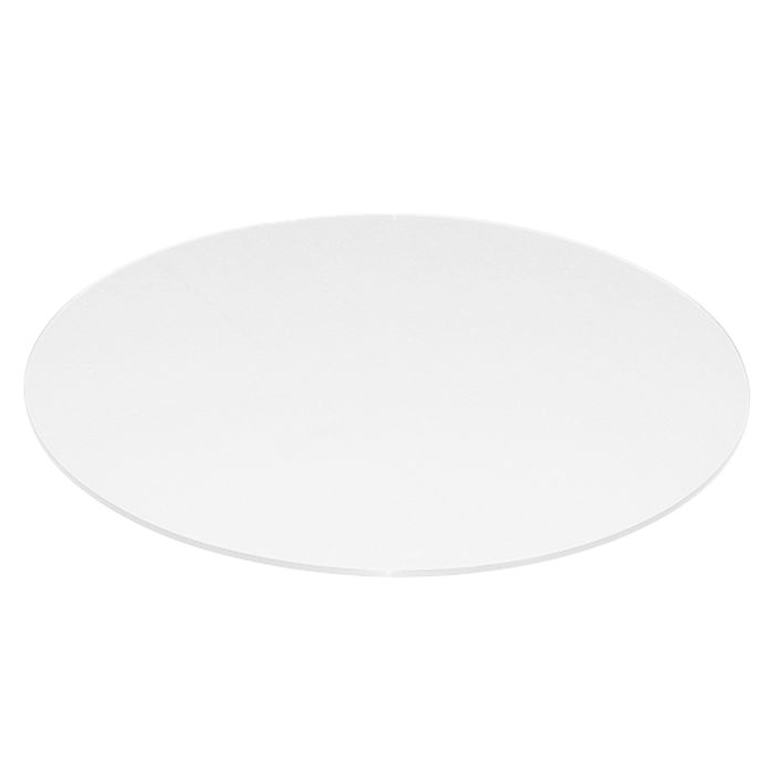 Glass Table Top 34 White Round Back, Round Glass Table Top Replacement