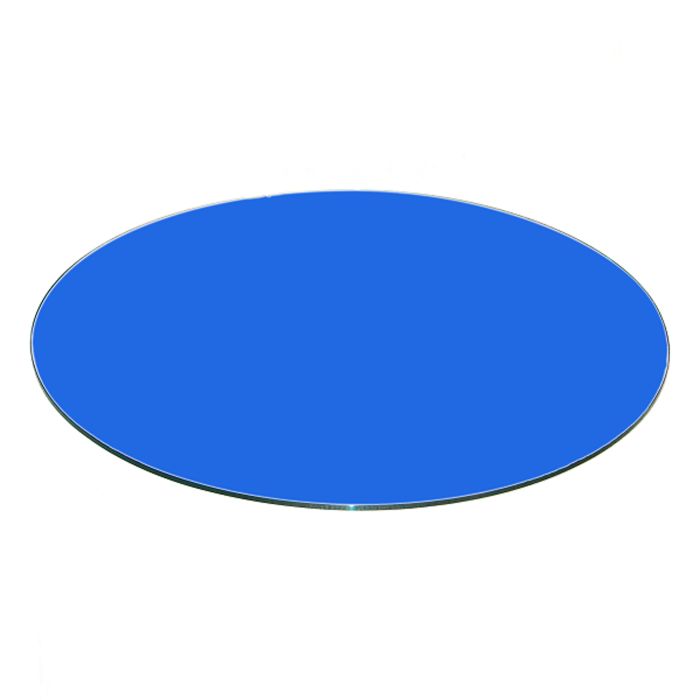 Glass Table Top 40 Blue Round Back, 40 Inch Round Glass Table Top