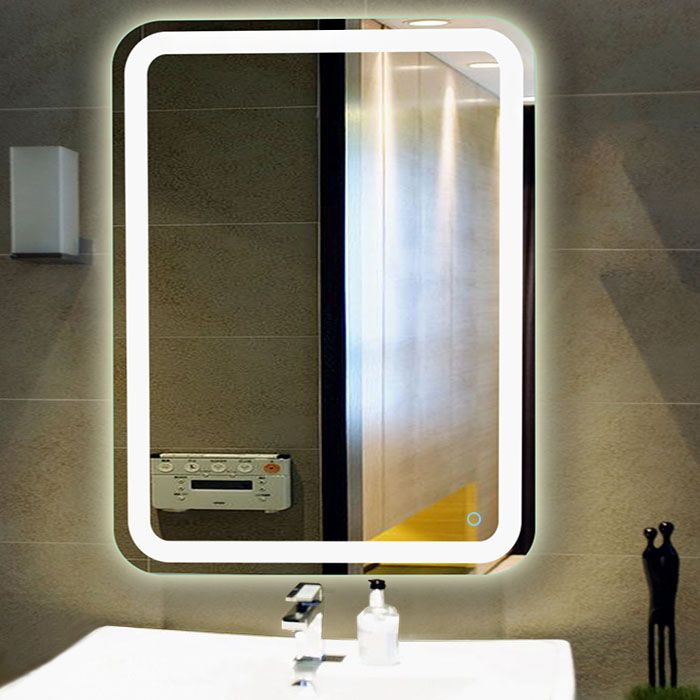 Wall Mounted Led Lighted Vanity Mirror, Led Backlit Vanity Mirror
