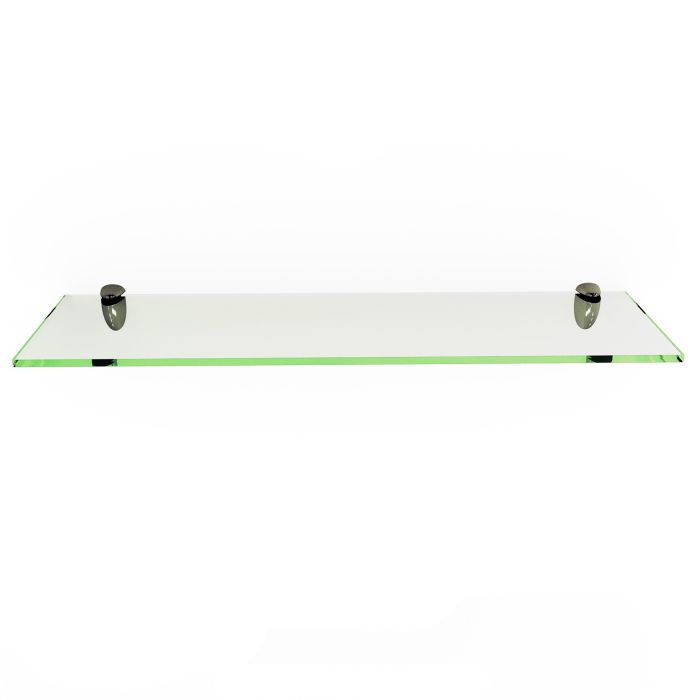 12" x 14" Rectangle 3/8" Clear Tempered Glass Shelf 