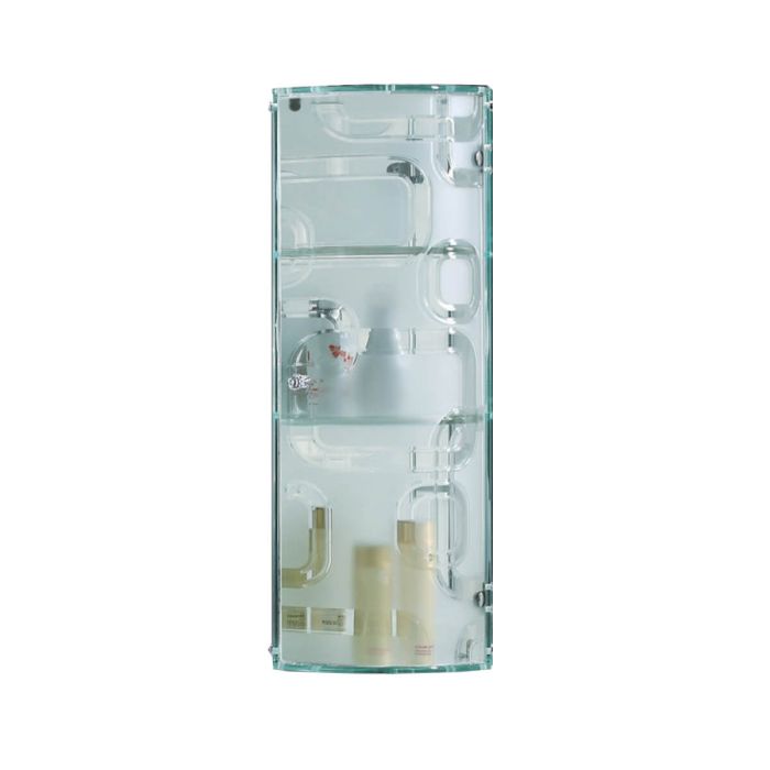 Crystal Glass Wall Mounted Bathroom, Wall Mounted Bathroom Storage Cabinet With Mirror