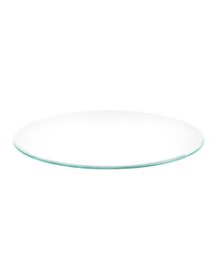 46 inch Clear Round Glass Table Top, 1/2 inch Thick, Beveled Edge Polished for Coffee table