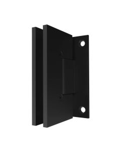 Shower Door Hinges Heavy Duty Short Back Plate With Matte Black Finish