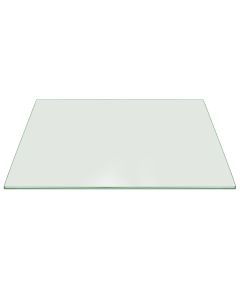 34x42 Inch Rectangular Glass Table Top, 3/8 Inch Thick, Pencil Polished Edge, Tempered Glass for Desks or Replacement Table Tops