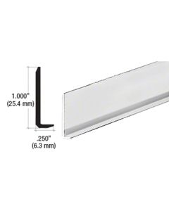 Brite Anodized Aluminum 0.25 L-Bar Extrusion