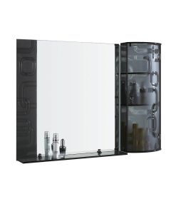 Crystal Grey Glass Cabinet 