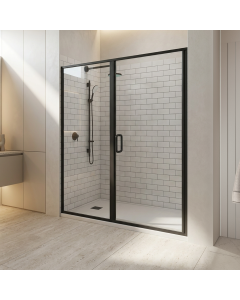 Swing Shower Door With Inline Panel