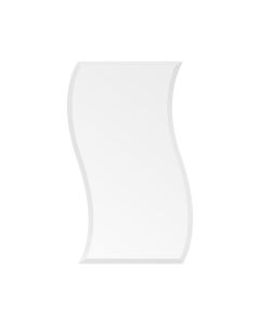 24 x 36 inch Wavy beveled polish Frameless wall Mirror 