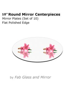 10" Round Mirrors Plates