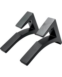 Black - Aluminum Shelf Bracket for 3/8" to 1/2" Glass