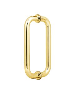 8 Inch Back To Back 'C' Pull Handle (Brass)