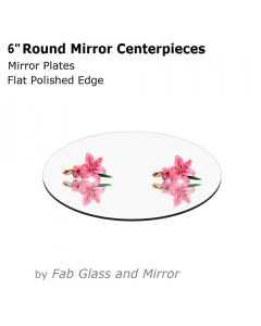 6" Round Mirror Centerpiece