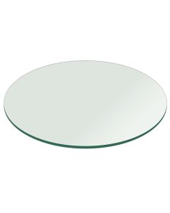 Glass Table Top: 42 inch Round 1/2 inch Thick Flat Polished Tempered