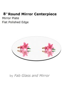 8" Round Mirror Centerpiece 