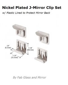 Nickel Plated J-Mirror Clip Set Accessories