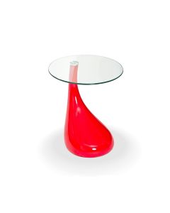TearDrop Side Table Red Color 