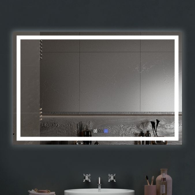 Led Bathroom Mirrors Makeup, How To Install A Vanity Mirror With Lights