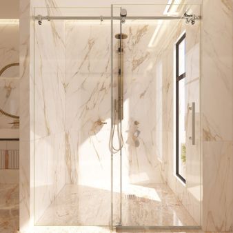 Murano Lux Single Sliding Shower Door 3/8