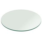 48 Round Glass Table Top, 0.75 Thick, Flat polish Tempered