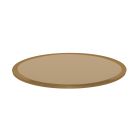 Bronze Glass Table Top 18 inch Round Half inch thick Beveled Edge Tempered