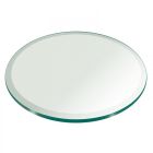 Glass Table top 30 inch Round 0.25 inch Thick Beveled edge Tempered