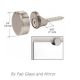 Round Mirror Clip Set (Set of 4 Clips) - Brushed Nickel